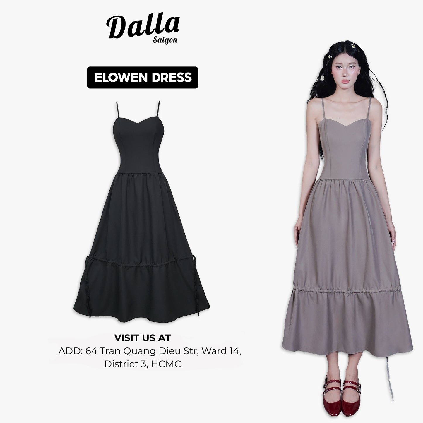Elowen Midi Dress (D07)