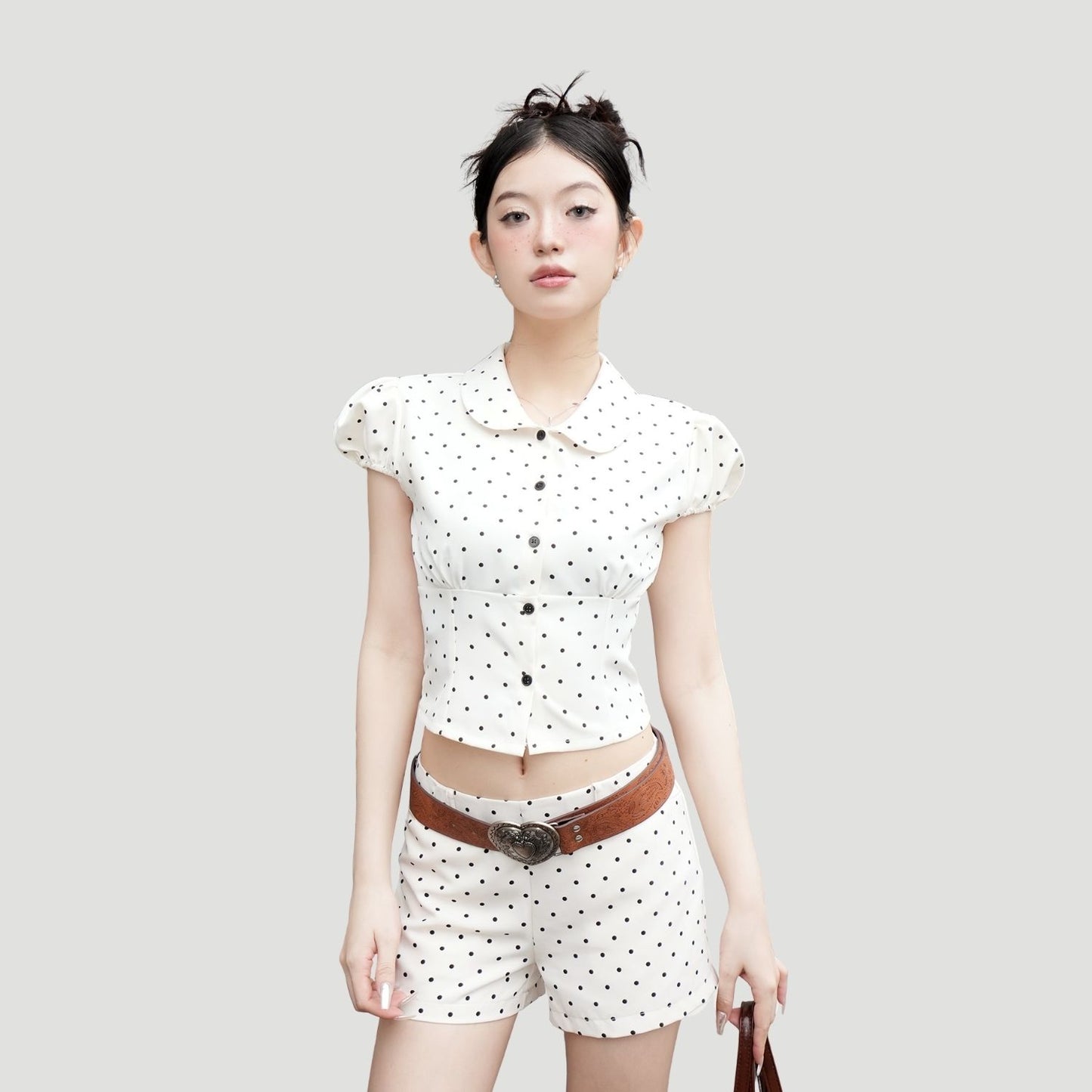 Combo Phoebi Shirt + Beemie Shorts (SM34+Q06)