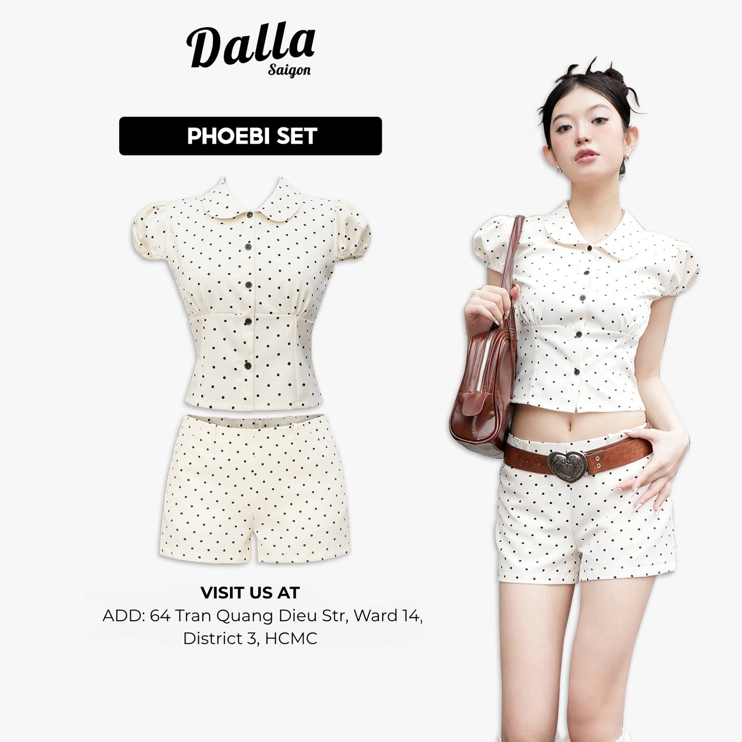 Combo Phoebi Shirt + Beemie Shorts (SM34+Q06)